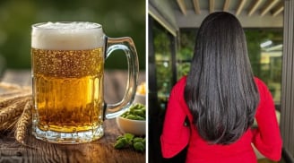 Cách gội đầu bằng bia trị sạch gàu, dưỡng tóc suôn mượt, tóc con mọc lên tua tủa