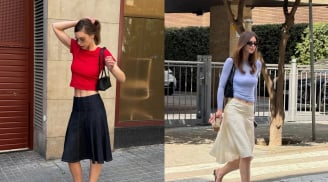 Chân váy midi trở thành món đồ được yêu thích mùa hè, giúp phụ nữ ngoài 30 thêm thanh lịch và cuốn hút