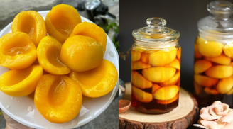 Cách tự làm đào ngâm tại nhà, để lâu vẫn giòn ngon, không nổi váng