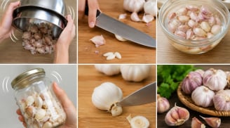 Mẹo bóc tỏi nhanh chỉ trong vài phút: 6 cách đơn giản giúp tiết kiệm thời gian vào bếp
