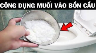 Thả nắm muối  trắng vào bồn cầu: Biết lý do rồi ai cũng muốn làm theo
