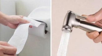 Nên dùng giấy vệ sinh hay vòi xịt? 90% người dùng không biết đáp án chính xác