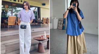 Sơ mi ngắn tay trở thành 'vũ khí' trẻ hóa phong cách, mặc đi làm hay dạo phố đều đẹp
