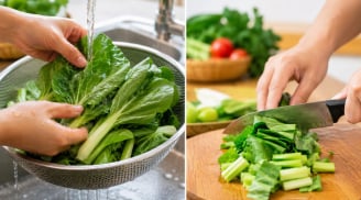 Nên thái rau trước hay rửa trước rồi mới thái? Nhiều người làm ngược khiến rau mất chất, tăng nguy cơ nhiễm bẩn