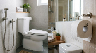 Sau khi đi vệ sinh, dùng vòi xịt hay dùng giấy tốt hơn?