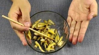 Trộn vỏ chuối với bột giặt có tác dụng gì?