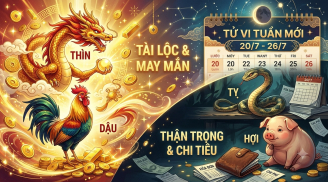 Tử vi tuần mới (20/7 - 26/7): 2 con giáp tiền vào như nước, 2 tuổi cần giữ chặt ví