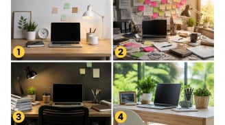 Chọn 1 hình ảnh bàn làm việc bạn ấn tượng nhất để đoán xem vì sao bạn làm mãi chưa thăng tiến