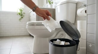 Khi đi vệ sinh: Nên vứt giấy vào sọt rác hay xả thẳng xuống bồn cầu mới đúng chuẩn y tế?