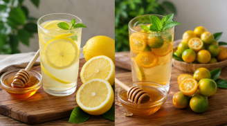 Nên pha mật ong với quất hay với chanh?