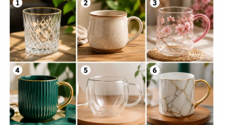 Chọn 1 chiếc cốc uống nước bạn muốn dùng nhất: Khám phá vận khí đang tỏa ra quanh bạn