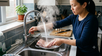 Rửa thịt bằng nước nóng trước khi nấu: Thói quen tưởng sạch nhưng có thể phản tác dụng
