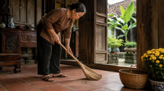 Vì sao người xưa thường quét nhà theo một chiều?