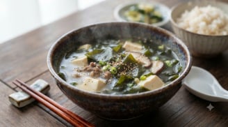 Cách nấu canh rong biển đậu phụ ngon