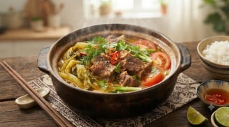 Cách nấu canh dưa chua hầm sườn bò ngon
