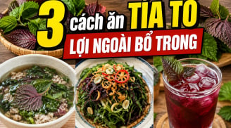 3 cách ăn tía tô lợi ngoài bổ trong
