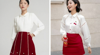 Áo trắng và chân váy đỏ: Công thức phối đồ thanh lịch giúp phái đẹp nổi bật trong mọi hoàn cảnh