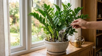 Đừng chỉ tưới nước: Thêm 1 thìa này vào chậu, cây kim tiền bật chồi liên tục, lá xanh bóng mướt