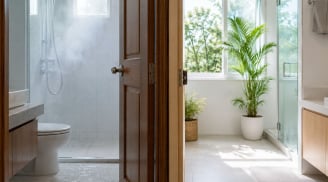 Nên đóng hay mở cửa phòng tắm sau khi tắm xong?