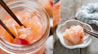 Cách tự làm gừng hồng ăn sushi tại nhà chỉ cần 4 nguyên liệu đơn giản