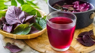 Khi nấu nước tía tô, nhớ mẹo này thì màu đỏ đẹp, không thâm xỉn
