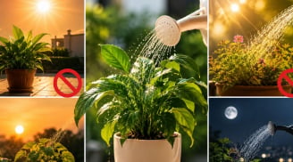 Những thời điểm trong ngày tuyệt đối không nên tưới nước cho cây