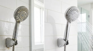 Vòi sen dùng lâu nước chảy yếu: Làm cách này vòi sáng bóng, nước chảy ào ào như mới mua