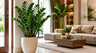 Trồng cây kim tiền ở vị trí này trong phòng khách, nhiều người tin rằng dễ hút vận may tiền bạc