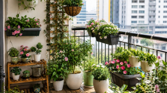 Trồng cây ở ban công: Chú ý điều này để vừa đẹp mắt vừa không ảnh hưởng tiêu cực