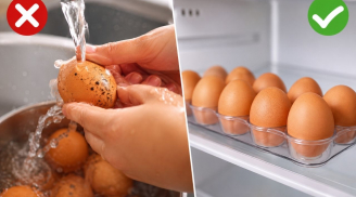 Vì sao không nên rửa trứng trước khi cất tủ lạnh? Rất nhiều người đang làm sai mà không biết