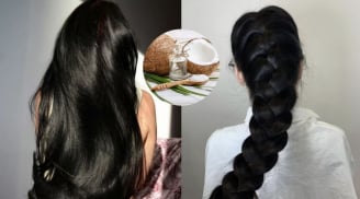 Cách ủ tóc bằng dầu dừa giúp tóc mềm mượt, giảm rụng, không bết dính