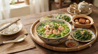 Canh hoa thiên lý nấu tôm ăn rồi nhớ mãi