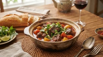 Cách nấu bò sốt vang ngon nhanh nhừ