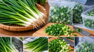 Mẹo bảo quản hành lá cả tháng vẫn xanh thơm, nhớ thêm bước này