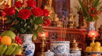 Ai hay thắp hương hoa hồng nhớ điều này, kẻo vô tình phạm điều kiêng kỵ trên ban thờ