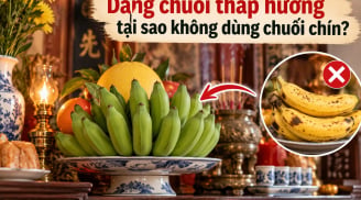 Dâng chuối thắp hương tại sao không dùng chuối chín?