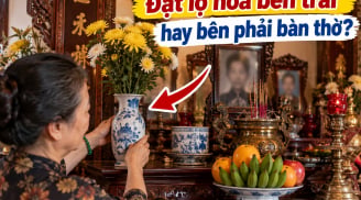 Đặt lọ hoa bên trái hay bên phải bàn thờ?