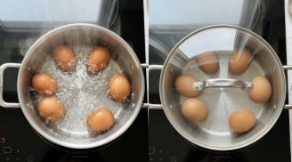 Khi luộc trứng, nên mở vung hay đậy vung nồi?