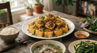 Cách làm đậu phụ nhồi thịt tẩm hành thơm ngon