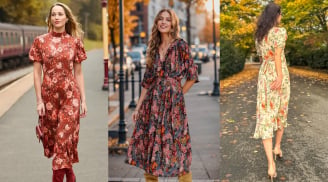 4 kiểu váy hoa đang được yêu thích mùa thu, diện đi làm hay đi chơi đều đẹp