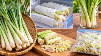 Cách giữ sả lâu không bị khô héo: 5 mẹo đơn giản giúp sả tươi, thơm, giữ vị