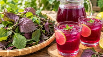 Cách nấu tía tô cho nước màu đẹp mắt, thơm ngon: Chỉ thêm 1 bước, nước không bị đục