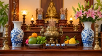 Vì sao không nên để bình hoa trống trên ban thờ?