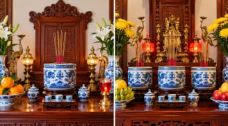 Vì sao ban thờ có nhà đặt 1 bát hương, có nhà lại đặt 3 bát hương?