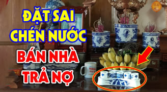 Bàn thờ nên để 3 chén hay 5 chén nước?