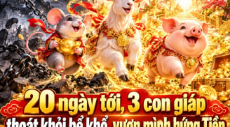 20 ngày tới, 3 con giáp thoát khỏi bể khổ, vươn mình hứng Tiền