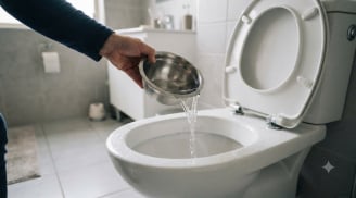 Đỏ 1 chén giấm trắng vào bồn cầu: Mẹo hay ai biết rồi cũng muốn làm theo