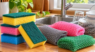 Bao lâu nên thay miếng rửa bát? Chuyện không nhỏ nhưng nhiều người vô tâm