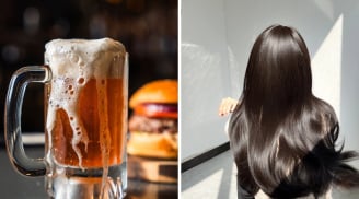 Cách gội đầu bằng bia giúp tóc suôn mềm như bún, giảm hẳn gãy rụng