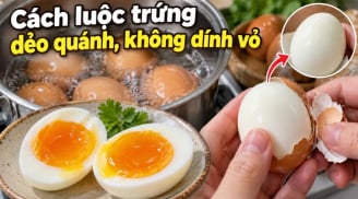 Cách luộc trứng lòng đỏ dẻo quánh, không dính vỏ